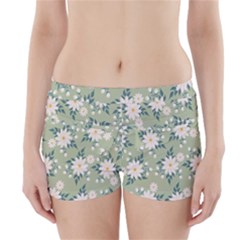 Flowers-108 Boyleg Bikini Wrap Bottoms