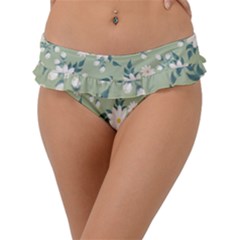 Flowers-108 Frill Bikini Bottoms