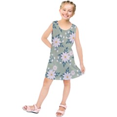 Flowers-108 Kids  Tunic Dress