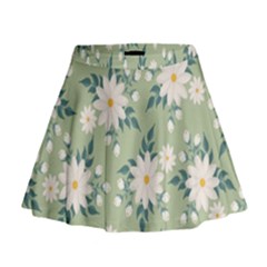 Flowers-108 Mini Flare Skirt