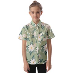 Flowers-108 Kids  Short Sleeve Shirt