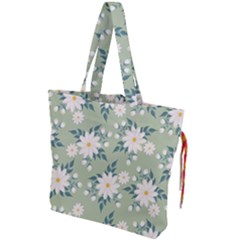 Flowers-108 Drawstring Tote Bag