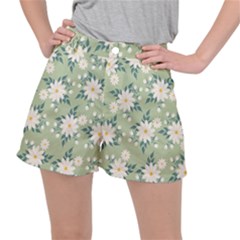 Flowers-108 Women s Ripstop Shorts