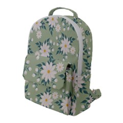 Flowers-108 Flap Pocket Backpack (Large)