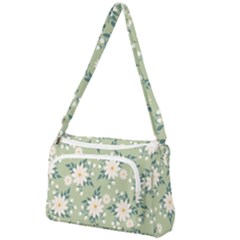 Flowers-108 Front Pocket Crossbody Bag