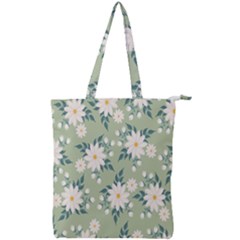 Flowers-108 Double Zip Up Tote Bag
