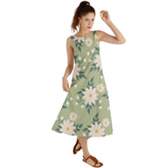 Flowers-108 Summer Maxi Dress