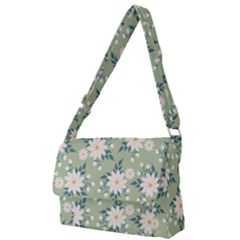 Flowers-108 Full Print Messenger Bag (L)