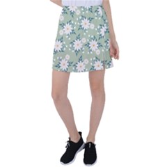 Flowers-108 Tennis Skirt