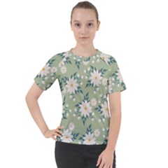 Flowers-108 Women s Sport Raglan Tee