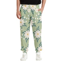 Flowers-108 Men s Elastic Waist Pants