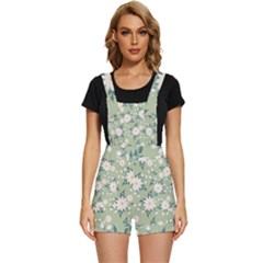 Flowers-108 Short Overalls