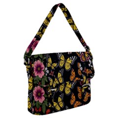 Flowers-109 Buckle Messenger Bag by nateshop