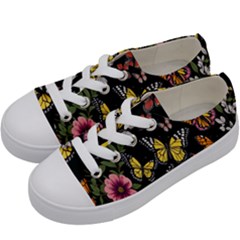 Flowers-109 Kids  Low Top Canvas Sneakers by nateshop