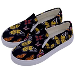 Flowers-109 Kids  Canvas Slip Ons by nateshop