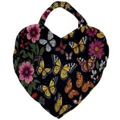 Flowers-109 Giant Heart Shaped Tote by nateshop