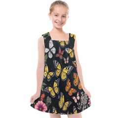 Flowers-109 Kids  Cross Back Dress by nateshop