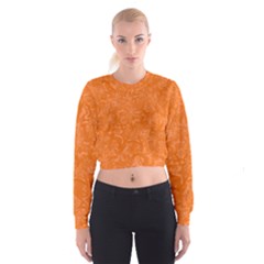 Orange-chaotic Cropped Sweatshirt