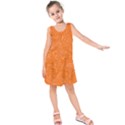 Orange-chaotic Kids  Sleeveless Dress View1