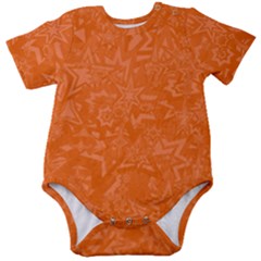 Orange-chaotic Baby Short Sleeve Bodysuit