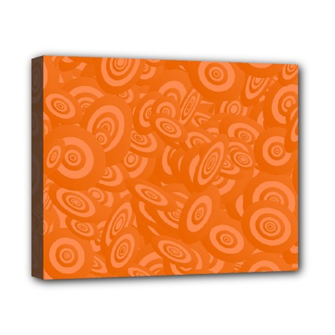 Orange-ellipse Canvas 10  X 8  (stretched)