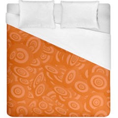 Orange-ellipse Duvet Cover (king Size) by nateshop