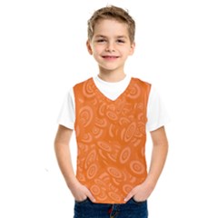 Orange-ellipse Kids  Basketball Tank Top by nateshop