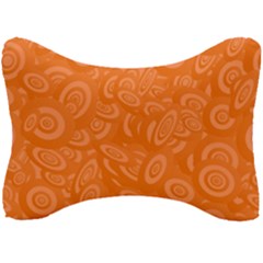 Orange-ellipse Seat Head Rest Cushion by nateshop