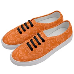 Orange-ellipse Women s Classic Low Top Sneakers by nateshop