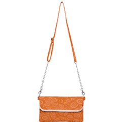 Orange-ellipse Mini Crossbody Handbag