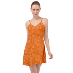 Orange-ellipse Summer Time Chiffon Dress by nateshop