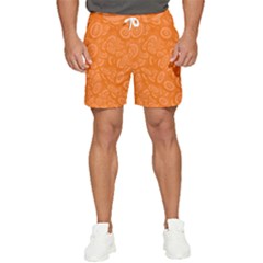 Orange-ellipse Men s Runner Shorts by nateshop