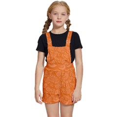 Orange-ellipse Kids  Short Overalls by nateshop