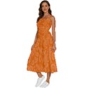 Orange-ellipse Sleeveless Shoulder Straps Boho Dress View2