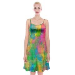 Pixel-79 Spaghetti Strap Velvet Dress by nateshop