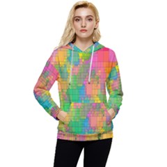 Pixel-79 Women s Lightweight Drawstring Hoodie