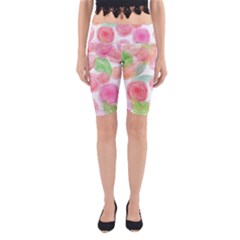 Roses-50 Yoga Cropped Leggings by nateshop