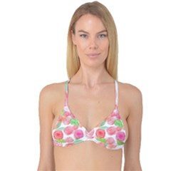 Roses-50 Reversible Tri Bikini Top