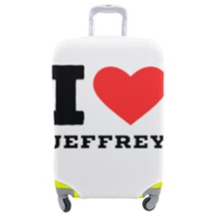 I Love Jeffrey Luggage Cover (medium) by ilovewhateva