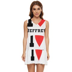 I Love Jeffrey Tiered Sleeveless Mini Dress by ilovewhateva