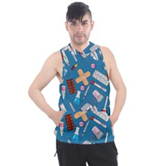 Medicine Pattern Men s Sleeveless Hoodie by SychEva