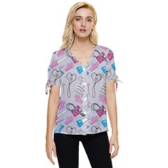 Medicine Bow Sleeve Button Up Top by SychEva