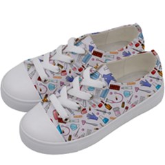 Medical Kids  Low Top Canvas Sneakers by SychEva