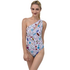 Medical To One Side Swimsuit by SychEva