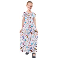 Medical Kids  Short Sleeve Maxi Dress by SychEva