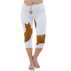 Animal Cat Pet Feline Mammal Capri Winter Leggings  by Semog4