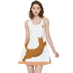 Animal Cat Pet Feline Mammal Inside Out Reversible Sleeveless Dress