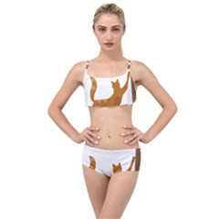 Animal Cat Pet Feline Mammal Layered Top Bikini Set by Semog4