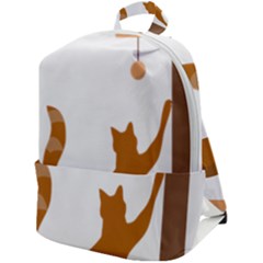 Animal Cat Pet Feline Mammal Zip Up Backpack by Semog4