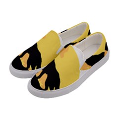 Wolf Wild Animal Night Moon Women s Canvas Slip Ons by Semog4